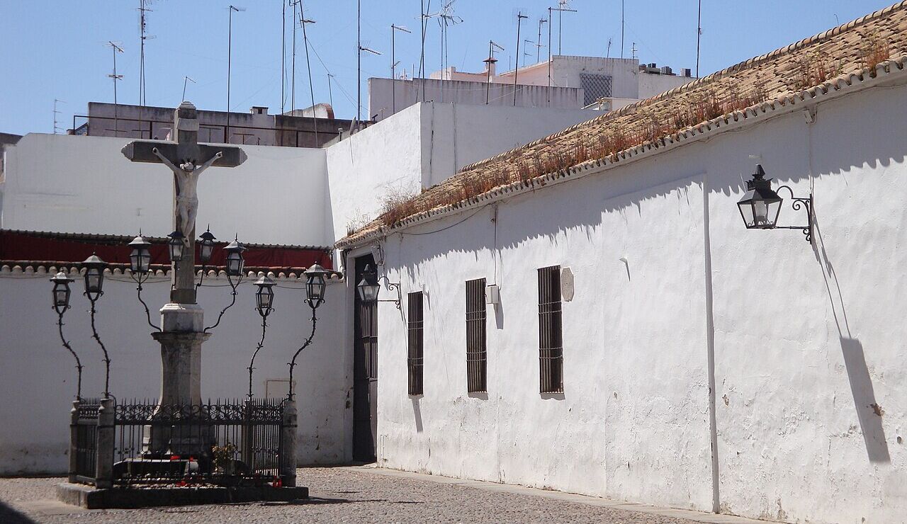 Cristo de los Faroles en la Plaza de los Capuchinos