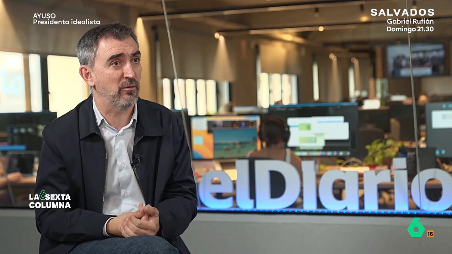 Ignacio Escolar se pregunta sobre la necesidad de la CAM de "tener un sitio en la sierra para que se vean los consejeros con la presidenta" Ignacio Escolar se pregunta sobre la necesidad de la CAM de "tener un sitio en la sierra para que se vean los consejeros con la presidenta"