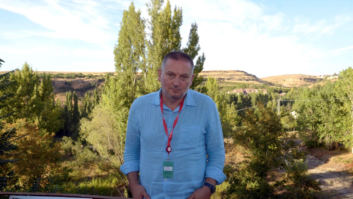 Gueorgui Gospod&iacute;nov, en el Hay Festival de Segovia en 2018