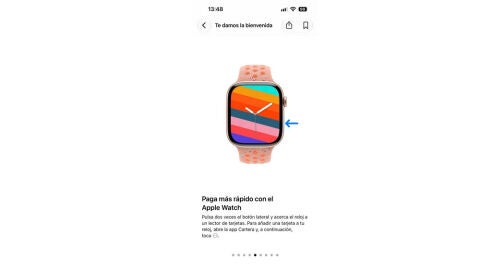 Pago rápido con Apple Watch