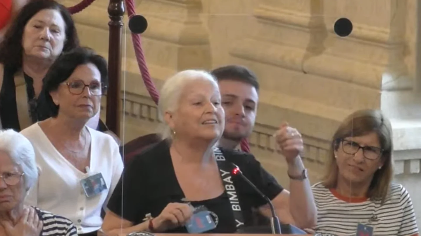 Teresa, desahuciada con 72 años en Málaga, clama en el pleno contra el alcalde Teresa, desahuciada con 72 años en Málaga, clama en el pleno contra el alcalde