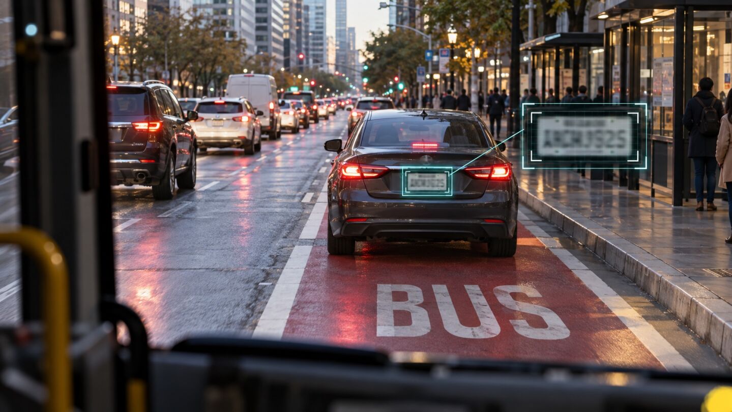 El autob&uacute;s que tienes detr&aacute;s ya puede convertirse en tu peor enemigo: c&aacute;maras e IA para detectar infracciones autom&aacute;ticamente
