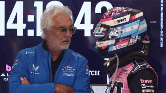 Flavio Briatore y Franco Colapinto
