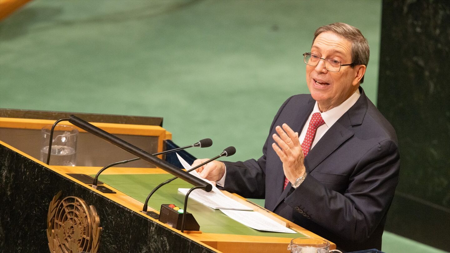 El ministro de Relaciones Exteriores de Cuba, Bruno Rodr&iacute;guez