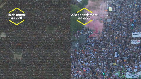 Los parecidos del 15M con el 27S por la vivienda: del "queremos un pisito como el del principito" a "el &aacute;tico de Ayuso para Maricarmen"