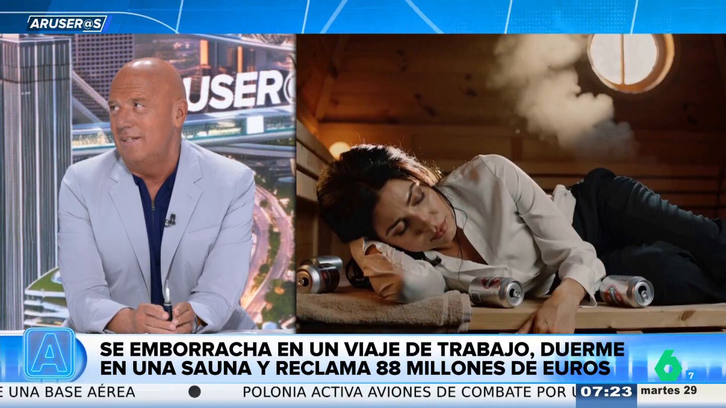 Alfonso Ar&uacute;s alucina con la ejecutiva que acab&oacute; durmiendo en una sauna tras emborracharse en un viaje de trabajo: "Un mal d&iacute;a lo tiene cualquiera"