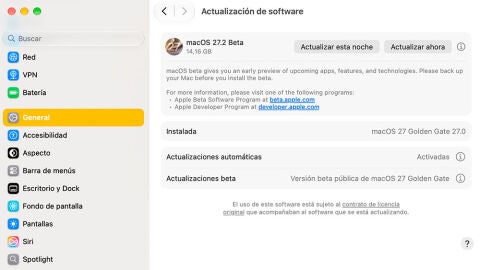 Actualizando MacOs Golden Gate