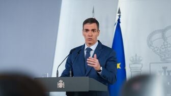 El presidente del Gobierno, Pedro S&aacute;nchez, durante una rueda de prensa posterior al Consejo de Ministros.