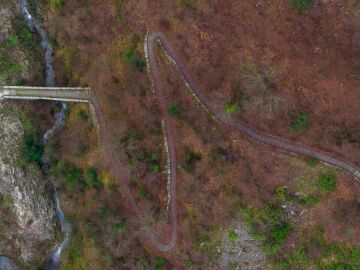 Escalera de Vradeto en Zagori en Grecia