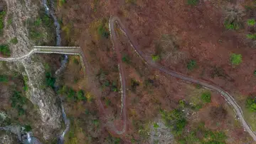 Escalera de Vradeto en Zagori en Grecia Escalera de Vradeto en Zagori en Grecia