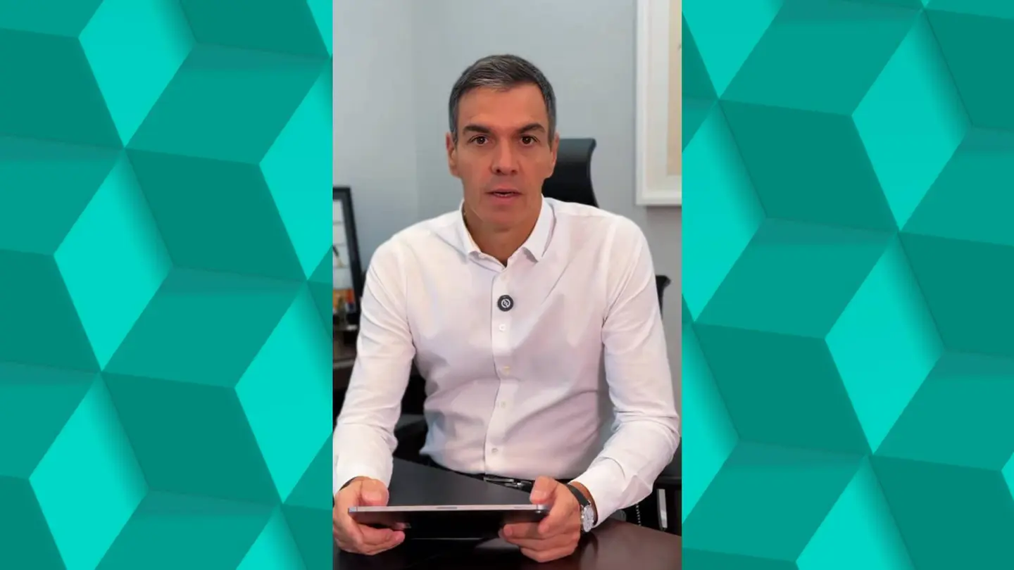 El presidente del Gobierno, Pedro Sánchez, en un vídeo colgado en su cuenta de Instagram El presidente del Gobierno, Pedro Sánchez, en un vídeo colgado en su cuenta de Instagram