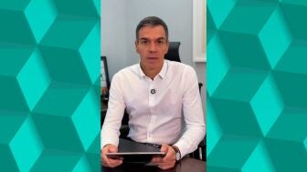 El presidente del Gobierno, Pedro S&aacute;nchez, en un v&iacute;deo colgado en su cuenta de Instagram