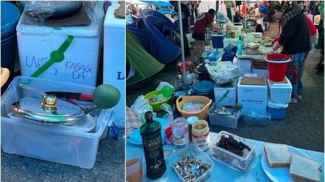 El cuchillo que envi&oacute; Almeida con el que intentaba probar la "amenaza" de los acampados de Sol