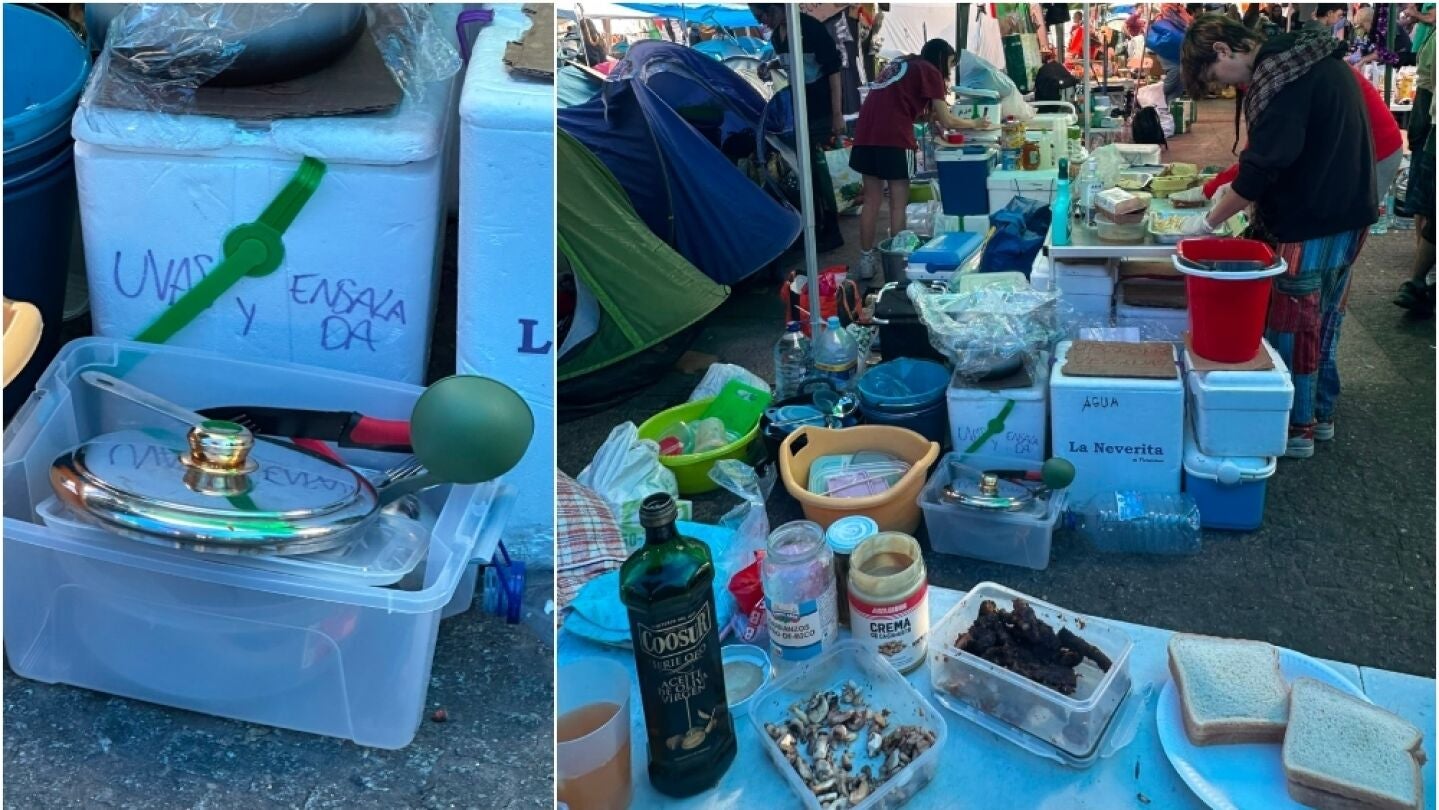 El cuchillo que envi&oacute; Almeida con el que intentaba probar la "amenaza" de los acampados de Sol