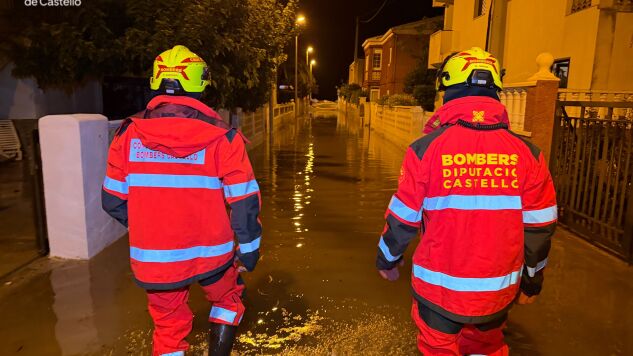 Los bomberos realizan ocho servicios por las lluvias en Castell&oacute;n