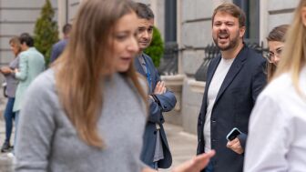 Imagen que publica Ester Mu&ntilde;oz (PP) del incidente con Alberto Ib&aacute;&ntilde;ez (Comprom&iacute;s)