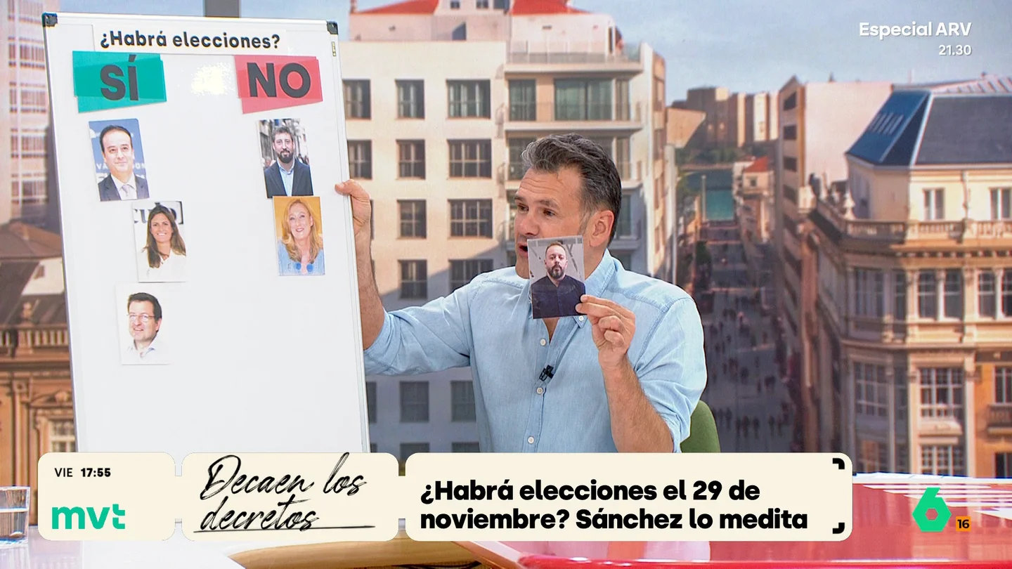 Pizarra de las elecciones de Más Vale Tarde Pizarra de las elecciones de Más Vale Tarde