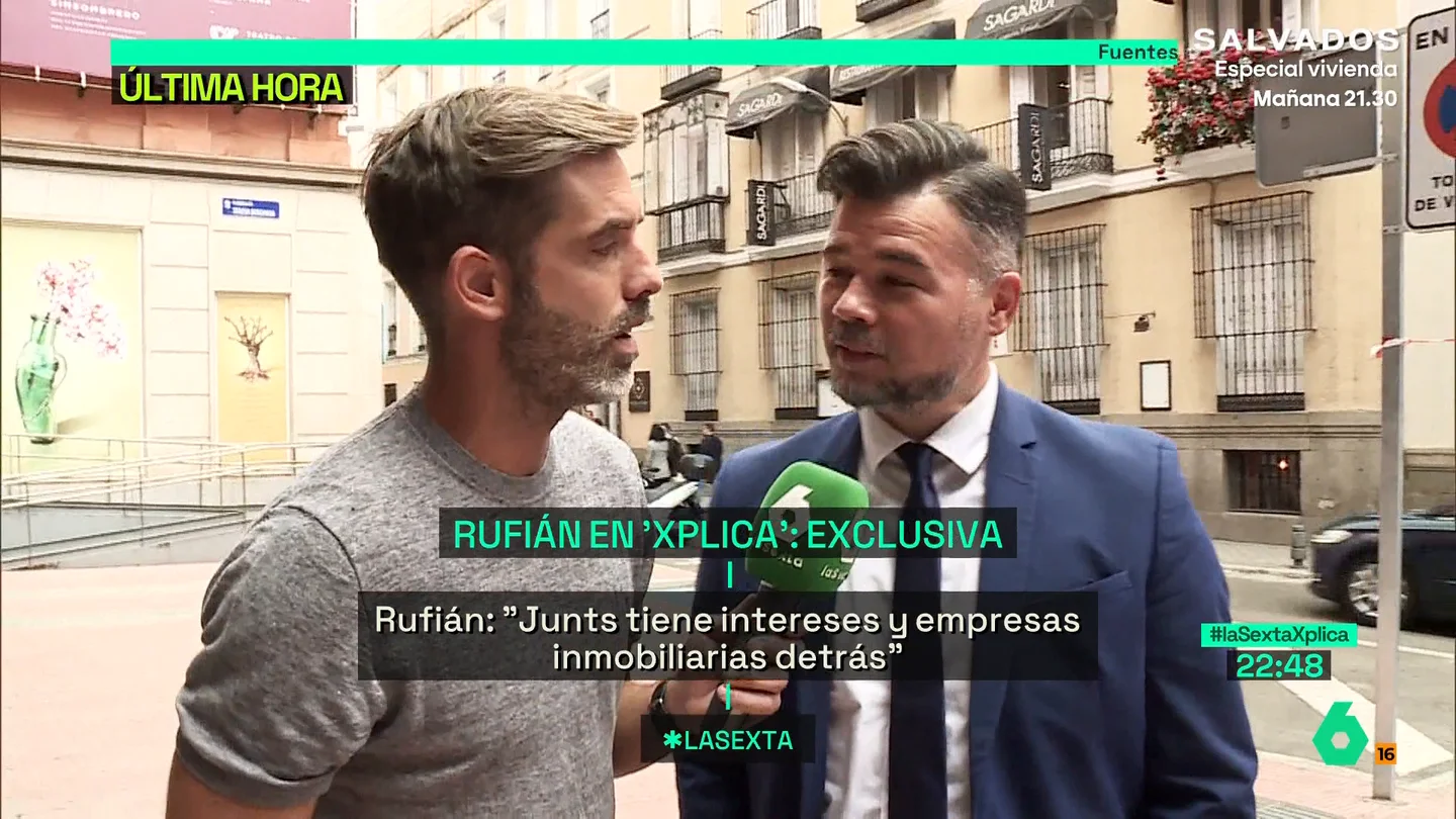 Gabriel Rufián, sobre el adelanto electoral: "No estamos para hacer guionistas de Netflix como quizás hacen en Moncloa" Gabriel Rufián, sobre el adelanto electoral: "No estamos para hacer guionistas de Netflix como quizás hacen en Moncloa"