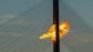 Imagen del impacto de un dron ruso en un puente de Kyiv