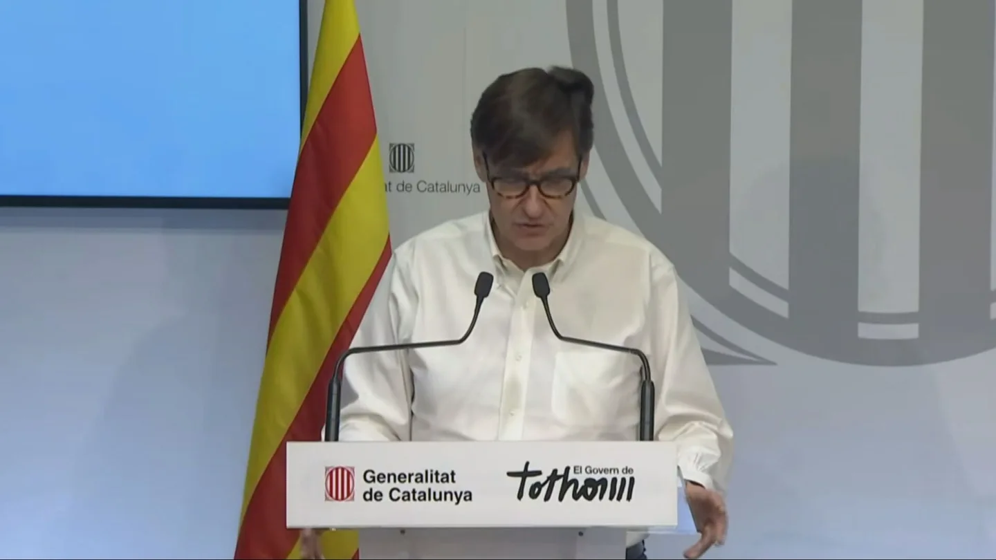 Salvador Illa, ante los medios Salvador Illa, ante los medios