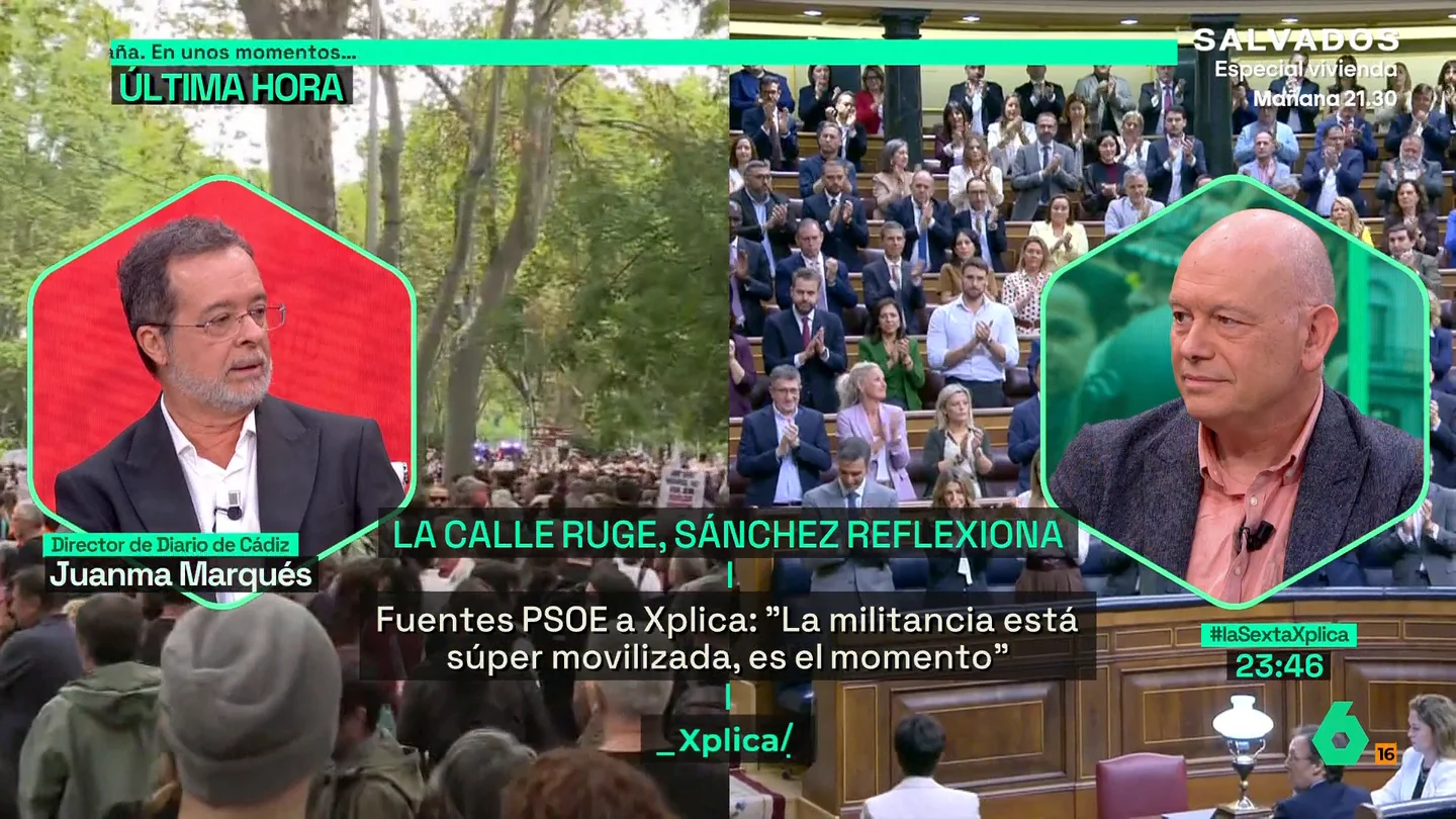 Juanma Marqués: "La gran mayoría de los integrantes socialistas desearían que hubiera elecciones en noviembre" Juanma Marqués: "La gran mayoría de los integrantes socialistas desearían que hubiera elecciones en noviembre"