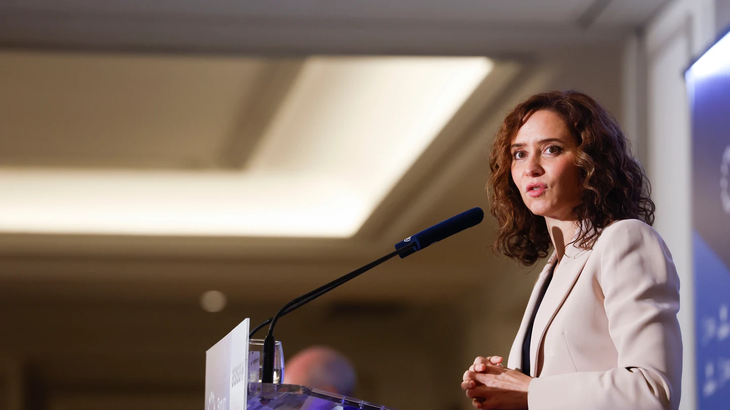 La presidenta de la Comunidad de Madrid, Isabel Díaz Ayuso, durante una intervención La presidenta de la Comunidad de Madrid, Isabel Díaz Ayuso, durante una intervención
