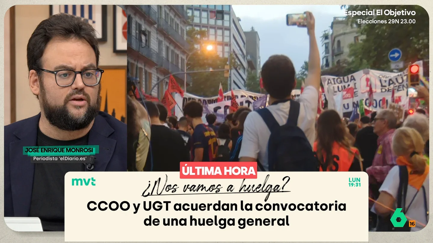 Monrosi señala que el PSOE "confía en capitalizar el descontento" de la huelga general y las protestas por la vivienda Monrosi señala que el PSOE "confía en capitalizar el descontento" de la huelga general y las protestas por la vivienda