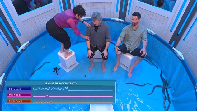 "&iexcl;Esto muerde!": el susto de Silvia Abril, Miki Nadal y Pablo Puyol con las angulas en Congelados