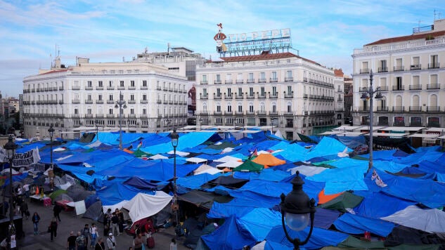 La acampada de la Puerta del Sol ha arrancado una semana m&aacute;s de protestas