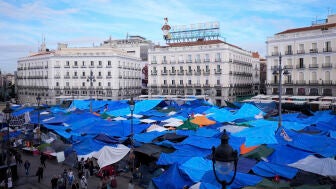 La acampada de la Puerta del Sol ha arrancado una semana m&aacute;s de protestas