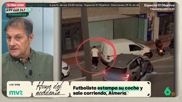 Despu&eacute;s de celebrar la victoria de su equipo, el jugador del Almer&iacute;a &Aacute;lex Sola estrell&oacute; su BMW de gran cilindrada y huy&oacute; del lugar. Tras ser detenido, dio positivo por alcoholemia. El club ya le ha expedientado y apartado del equipo.