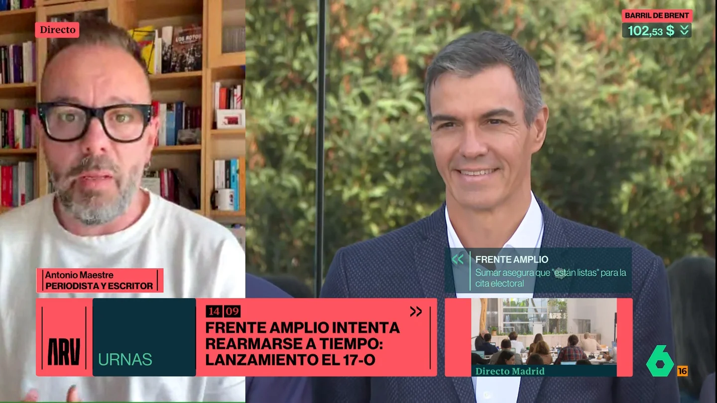Maestre asegura que Sánchez ha sido "inteligente" adelantando las elecciones: "Son las mejores condiciones en los últimos años" Maestre asegura que Sánchez ha sido "inteligente" adelantando las elecciones: "Son las mejores condiciones en los últimos años"