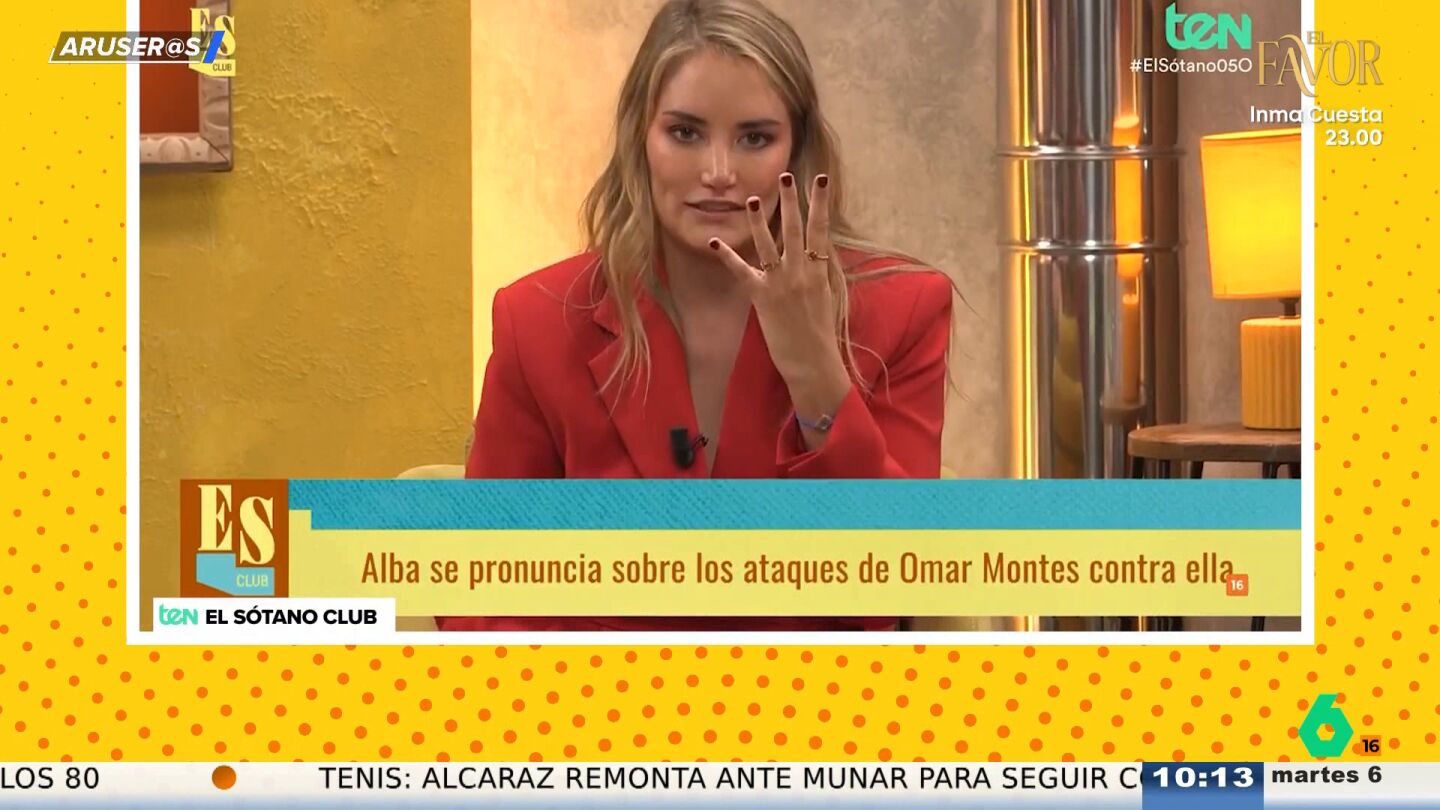 Alba Carrillo responde a Omar Montes tras sus insinuaciones: "No he tenido la necesidad de buscar famosos, todos me han perseguido a m&iacute;"