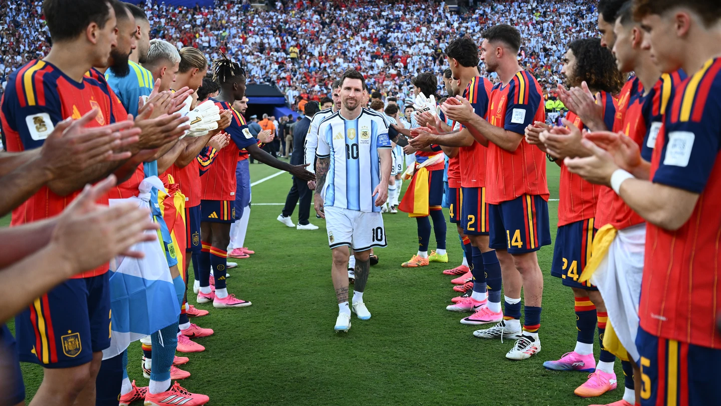 Pasillo de España a Argentina tras la final del Mundial Pasillo de España a Argentina tras la final del Mundial