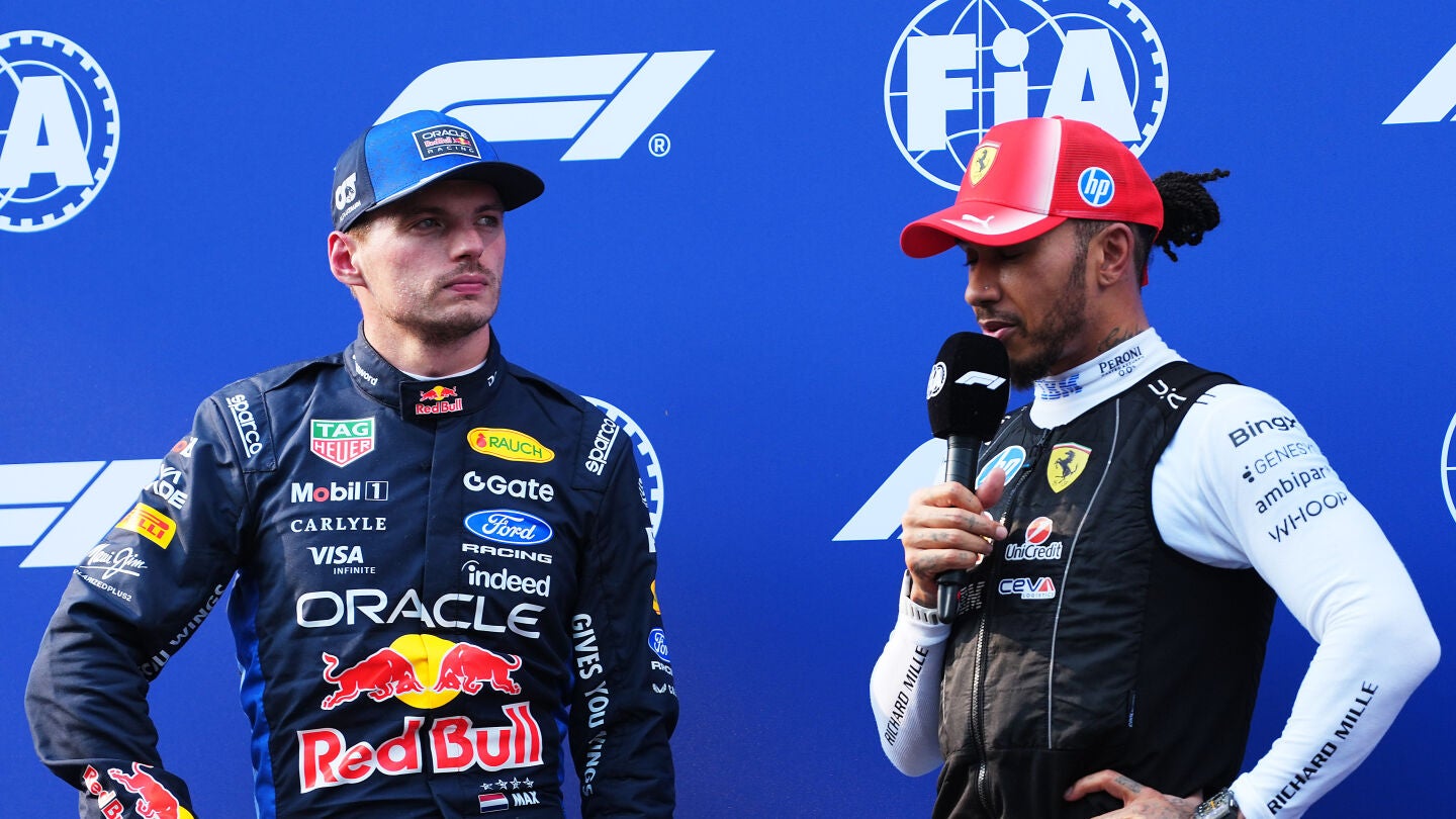 Max Verstappen y Lewis Hamilton