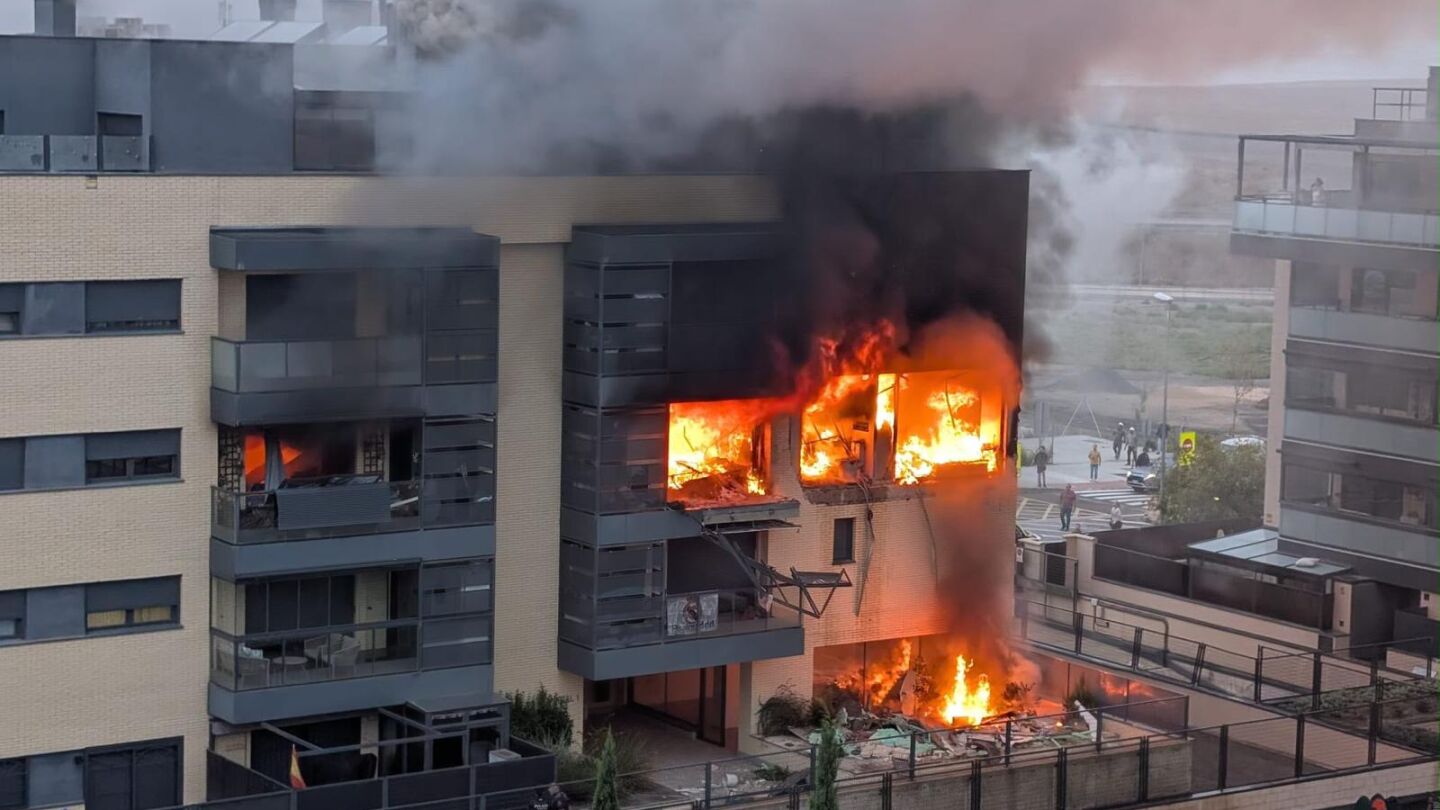 Explosión en Valdemoro en la Avenida Reyes Católicos, 24. 