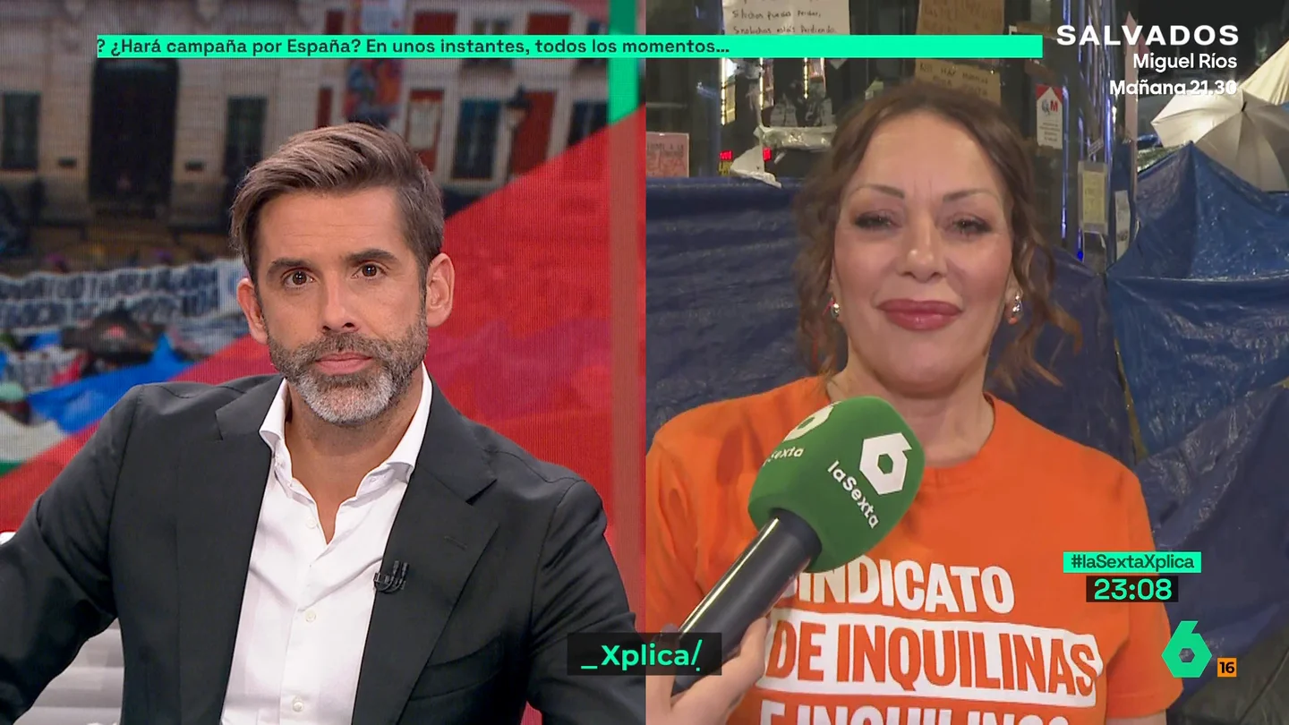 Ruth Galán, del Sindicato de Inquilinas, a la derecha Ruth Galán, del Sindicato de Inquilinas, a la derecha