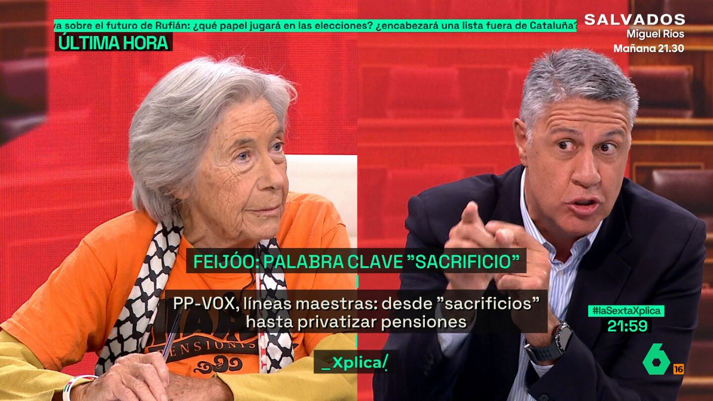 Xavier Garc&iacute;a Albiol, a la derecha