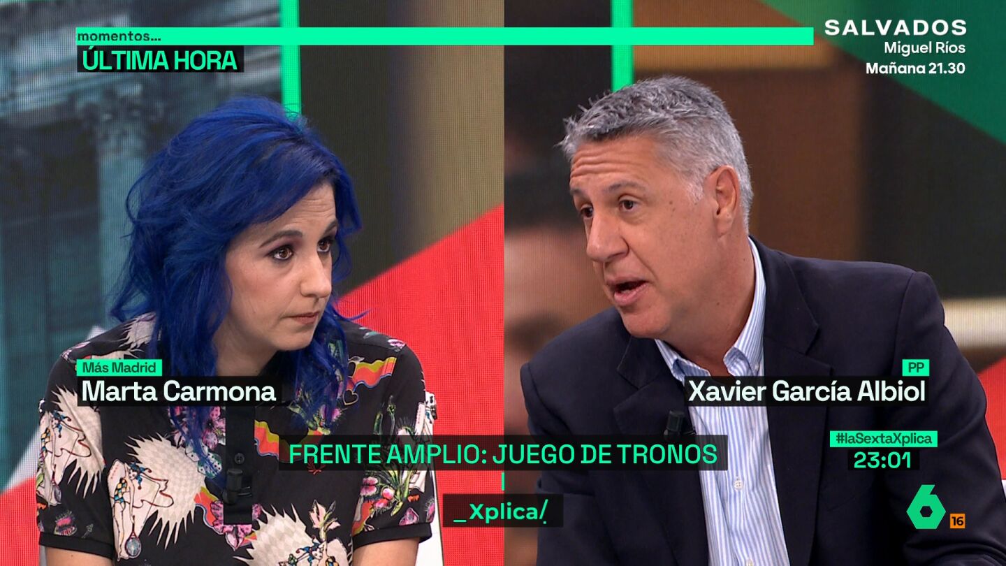 Xavier Garc&iacute;a Albiol, a la derecha