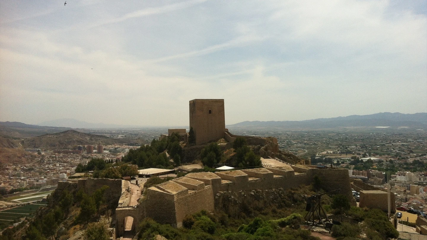 Imagen de archivo del del Castillo de Lorca, Murcia Imagen de archivo del del Castillo de Lorca, Murcia