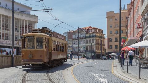 Tranvía de Oporto. Portugal