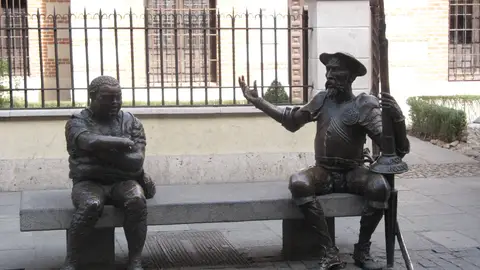 Estatua de Don Quijote y Sancho Panza en Alcalá de Henares Estatua de Don Quijote y Sancho Panza en Alcalá de Henares