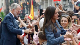 Los reyes llegan a Ceuta para una visita hist&oacute;rica
