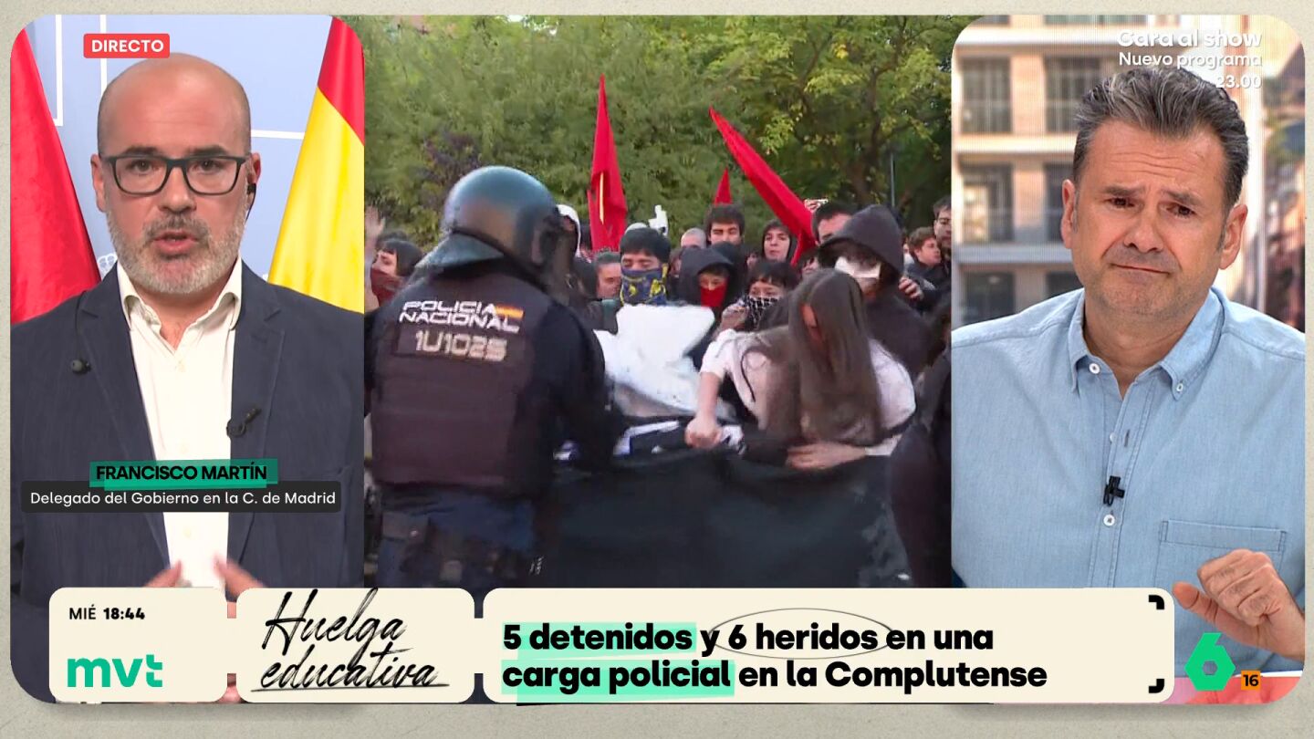 Mart&iacute;n tacha de "inaceptables" las cargas durante la huelga de estudiantes y responde a Jupol: "Deber&iacute;an ver las im&aacute;genes y ver si representan a la Polic&iacute;a"