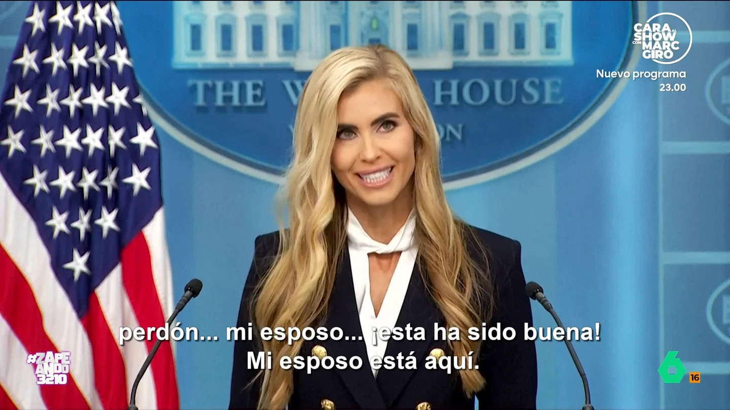 La nueva secretaria de Prensa de la Casa Blanca confunde a su marido con Trump: "Él ha confundido a muchas de sus trabajadoras con su mujer" Ayer debutaba como responsable de Prensa de la Casa Blanca Katie Zacharia y ya se ha hecho viral al confundir a su marido con Donald Trump: "¡Esa ha sido buena!", reaccionaba al darse cuenta del lapsus.
