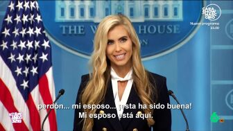Ayer debutaba como responsable de Prensa de la Casa Blanca Katie Zacharia y ya se ha hecho viral al confundir a su marido con Donald Trump: "&iexcl;Esa ha sido buena!", reaccionaba al darse cuenta del lapsus.