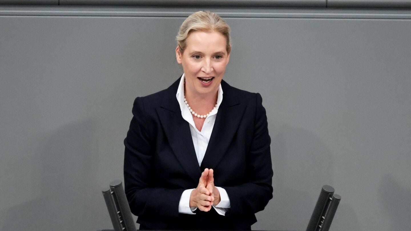 La l&iacute;der de la ultraderechista Alternativa para Alemania (AfD), Alice Weidel.