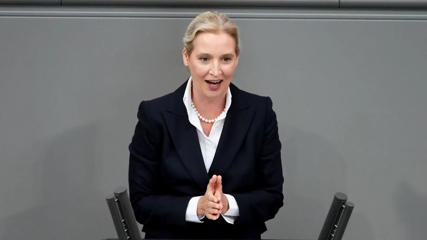 La líder de la ultraderechista Alternativa para Alemania (AfD), Alice Weidel. La líder de la ultraderechista Alternativa para Alemania (AfD), Alice Weidel.