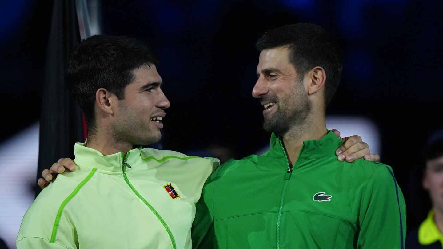Carlos Alcaraz y Novak Djokovic