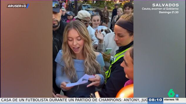 Sydney Sweeney cumple su promesa a sus fans: el momento viral en el que regresa a hablar con ellos